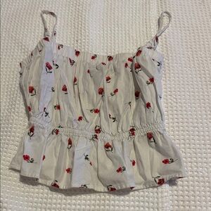Forever 21 White Floral Camisole